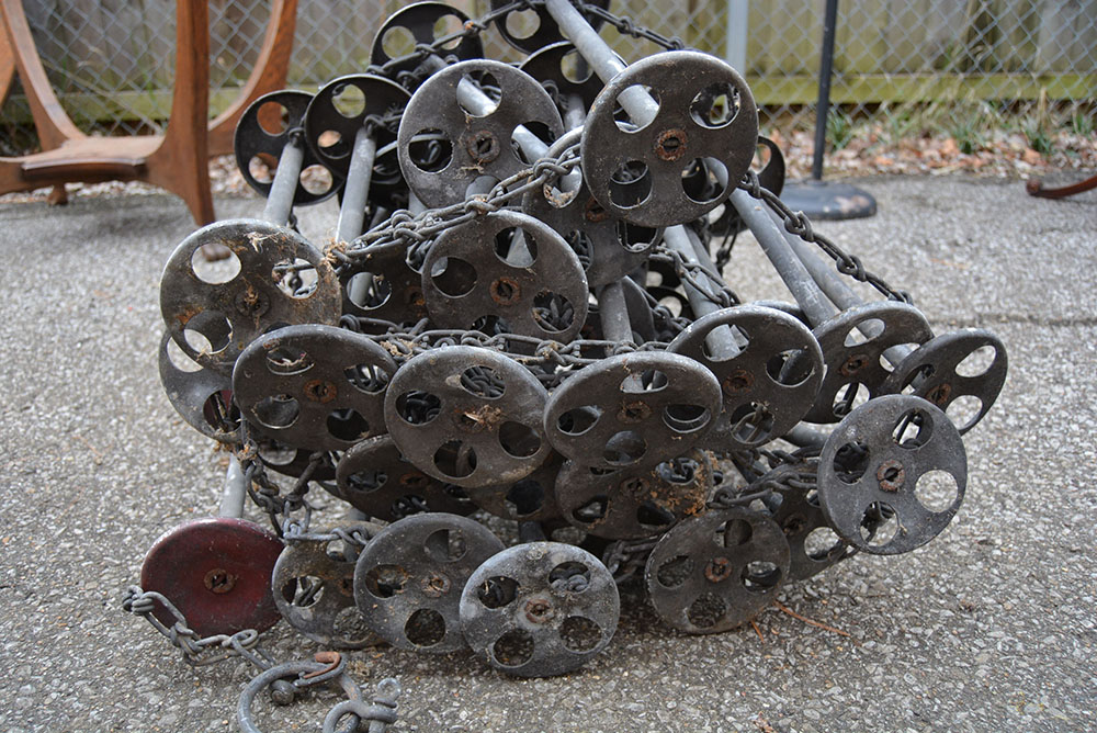 American Chain Ladder Co. Vintage Metal Industrial Ladder