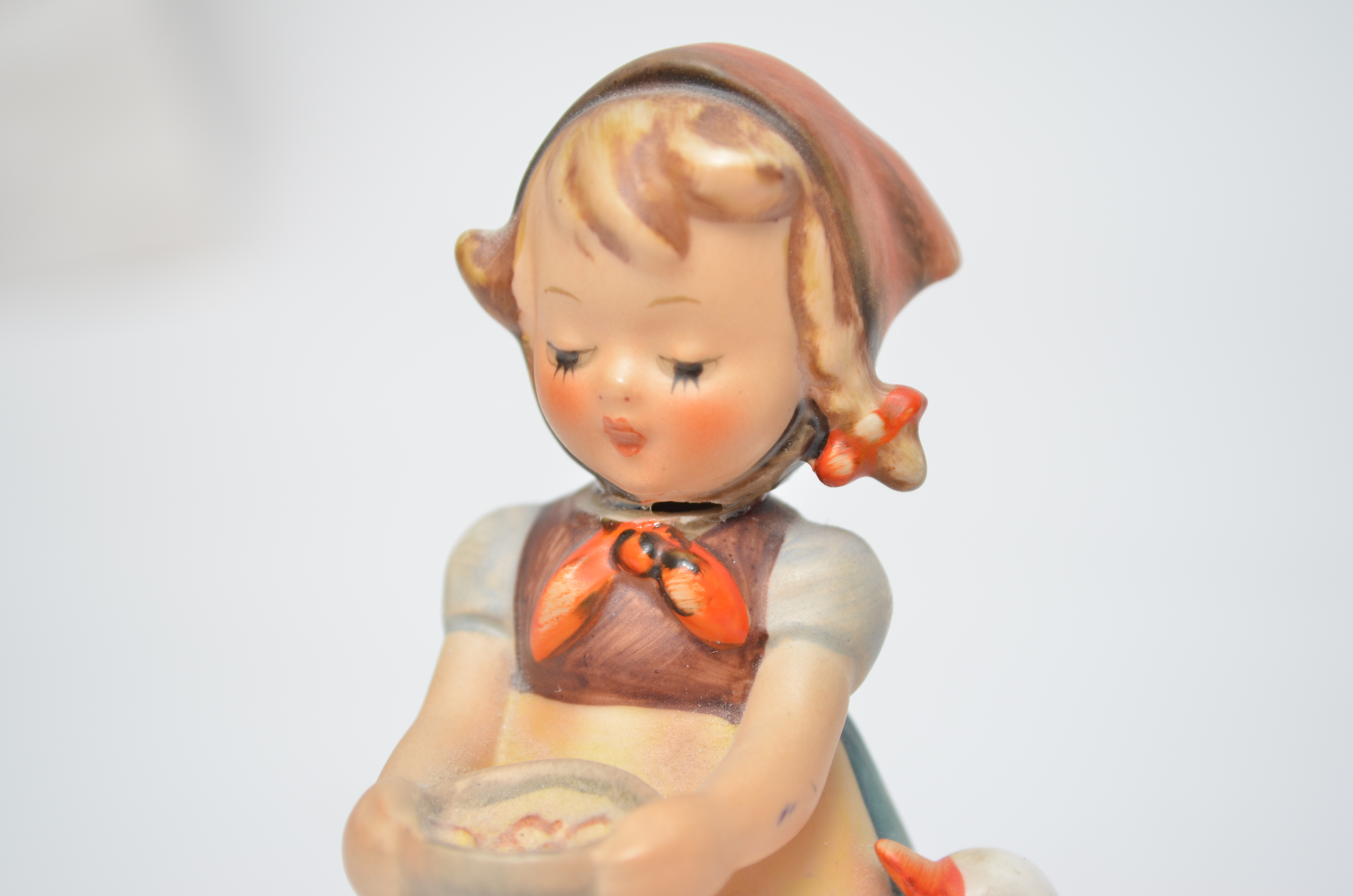 Vintage Hummel Figurine of Small Girl with Ducks