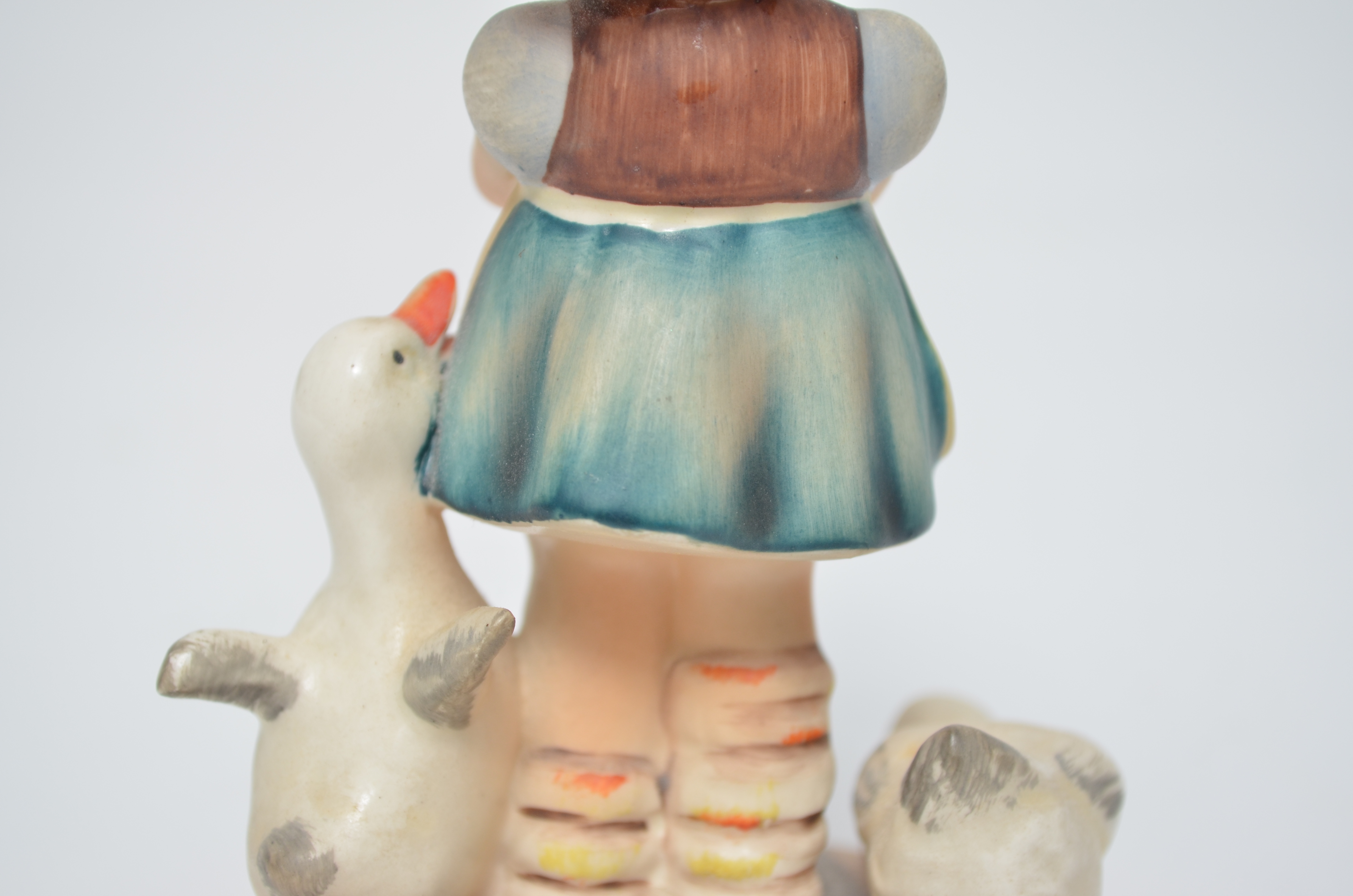 Vintage Hummel Figurine of Small Girl with Ducks