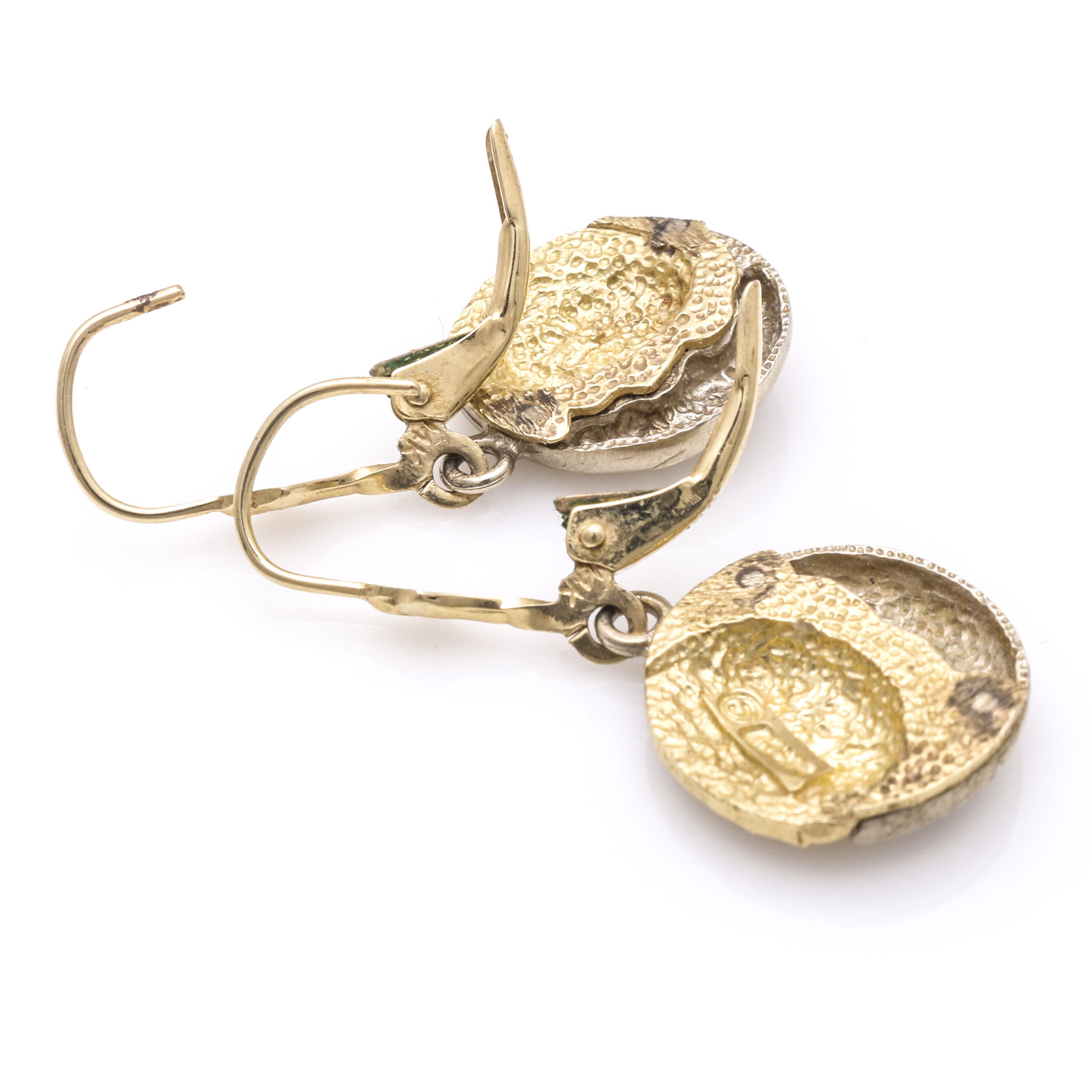 14K Gold Sun and Moon Demi Parure