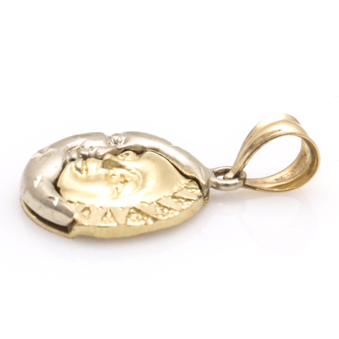 14K Gold Sun and Moon Demi Parure