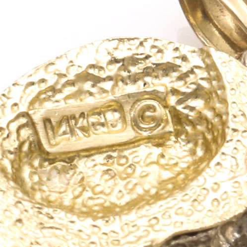 14K Gold Sun and Moon Demi Parure