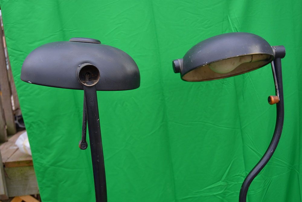 Vintage Domed Metal Floor Lamps