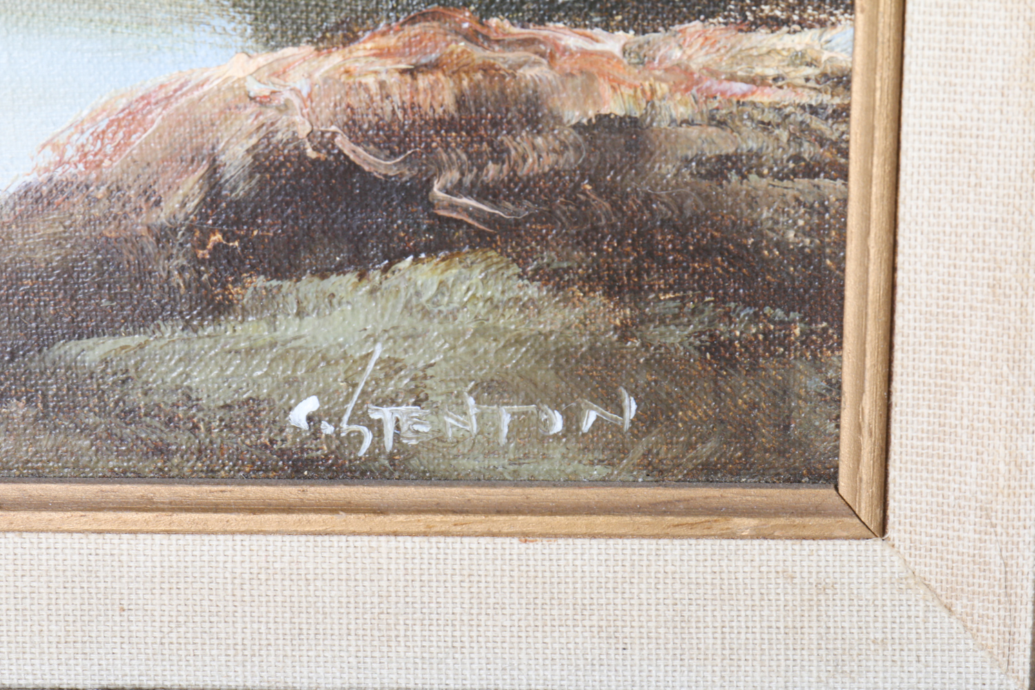C. Stenton Original Landscape Oil Painting on Canvas