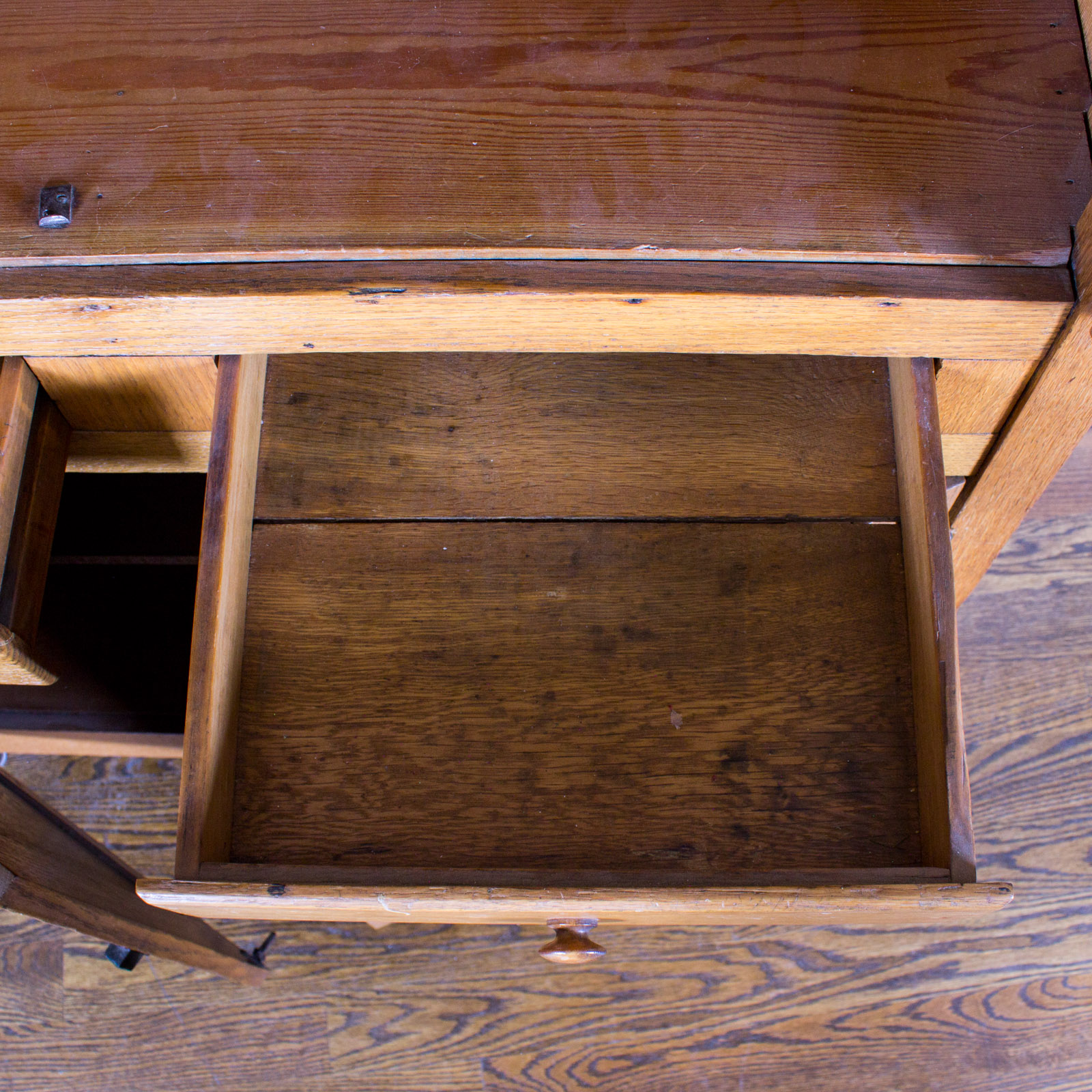 Antique Oak China Cabinet