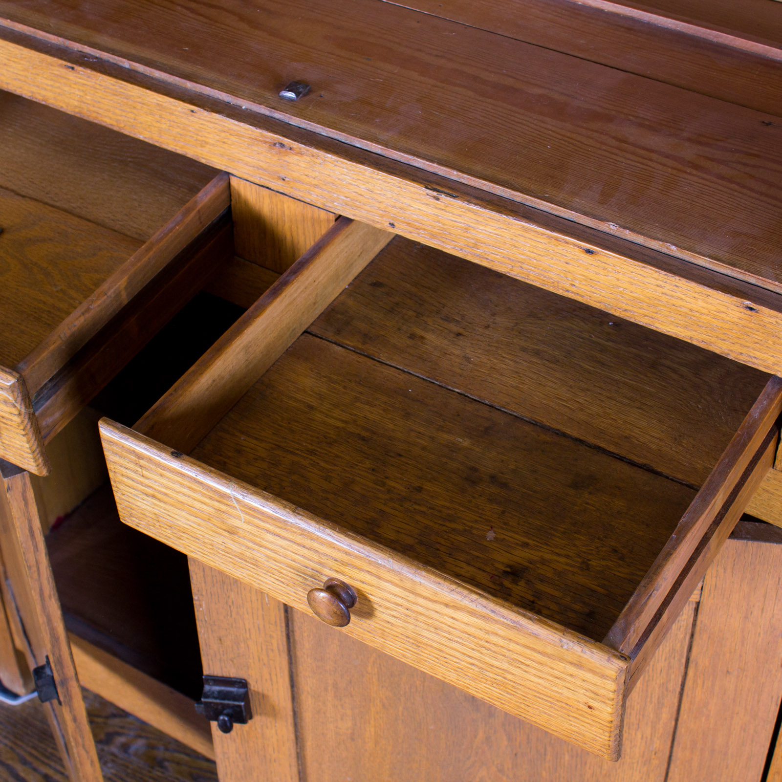Antique Oak China Cabinet