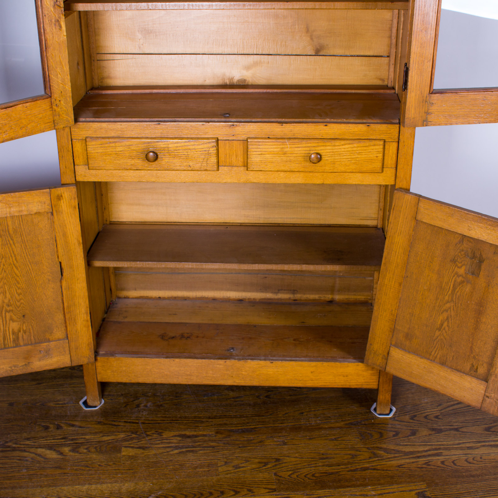 Antique Oak China Cabinet