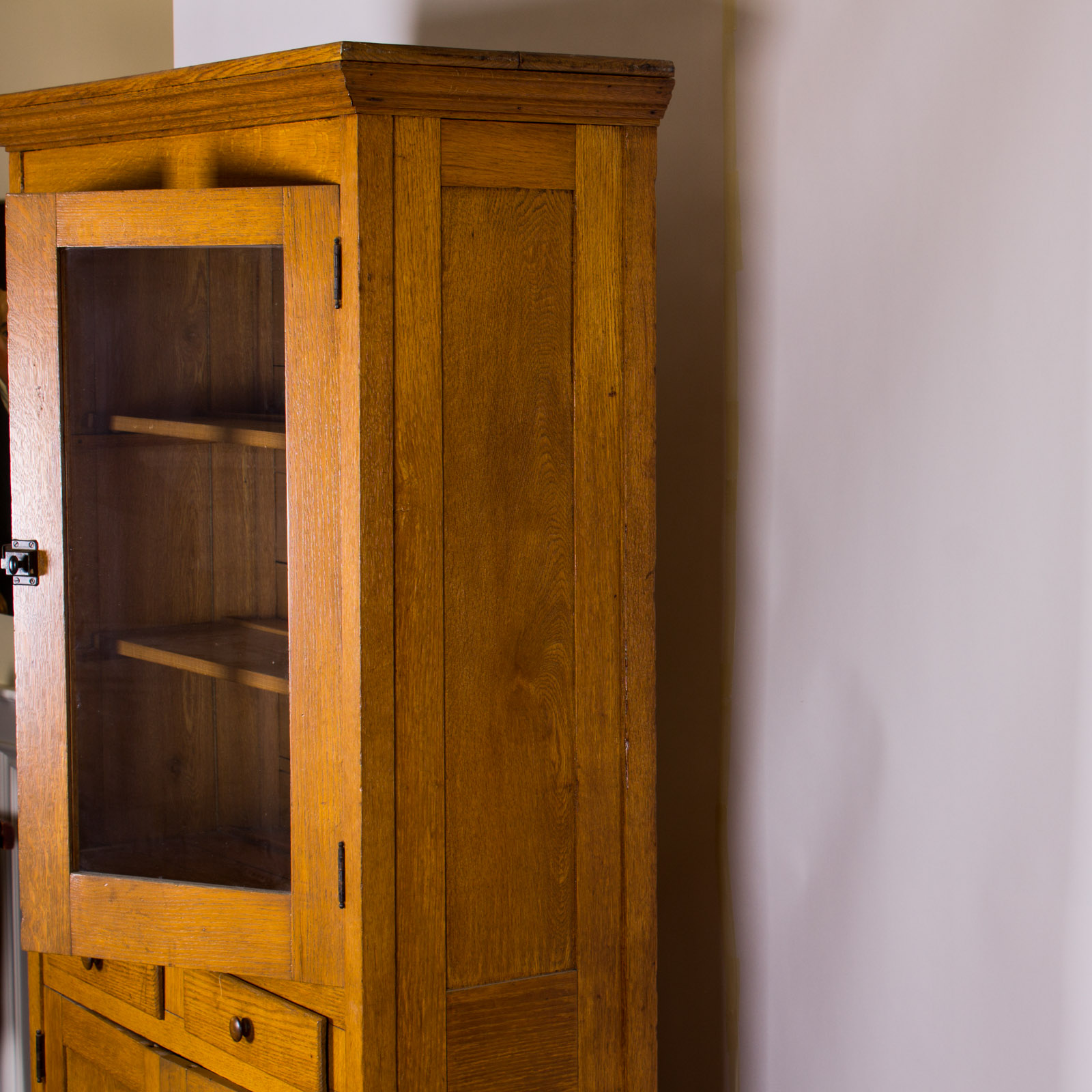 Antique Oak China Cabinet