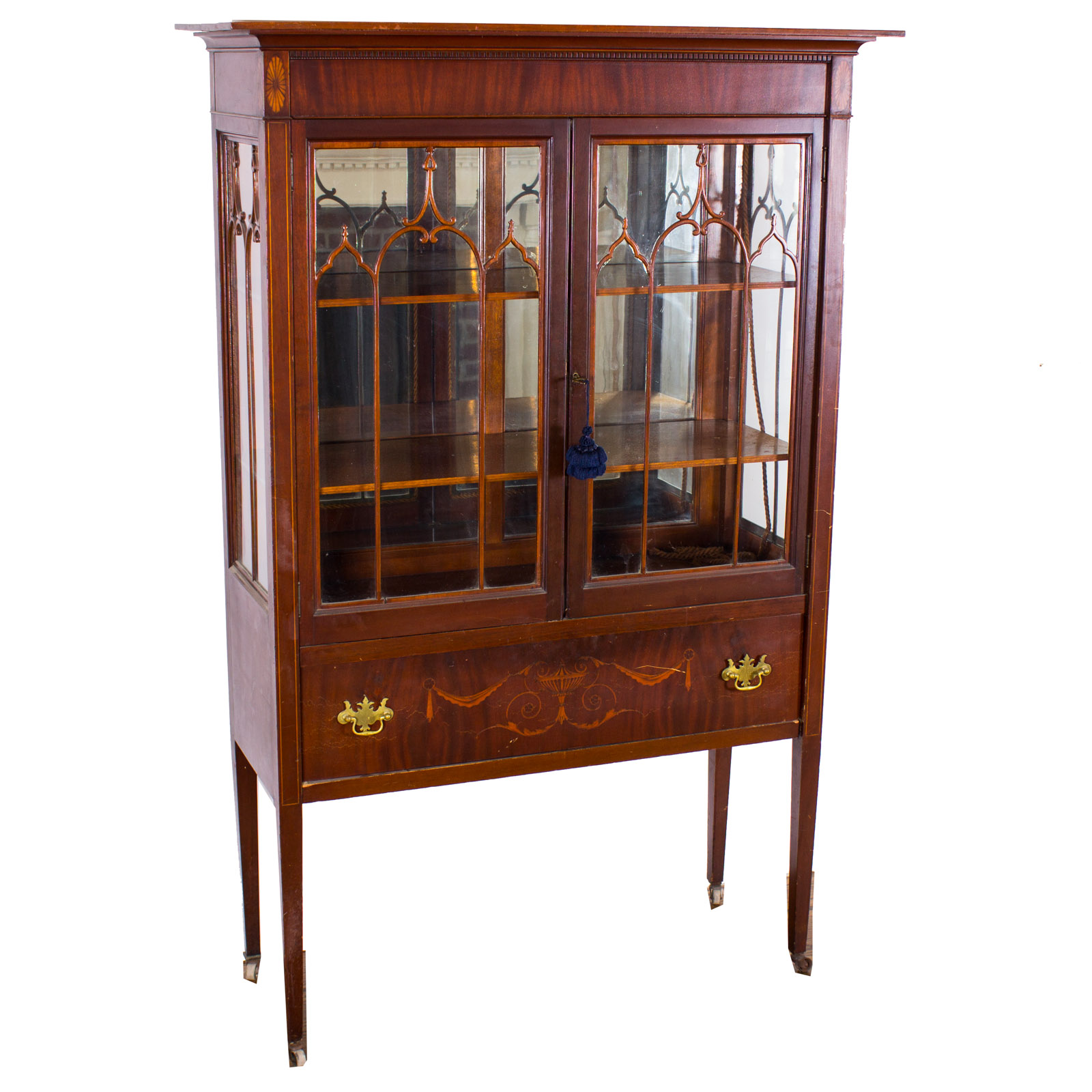 Antique Cherry China Cabinet