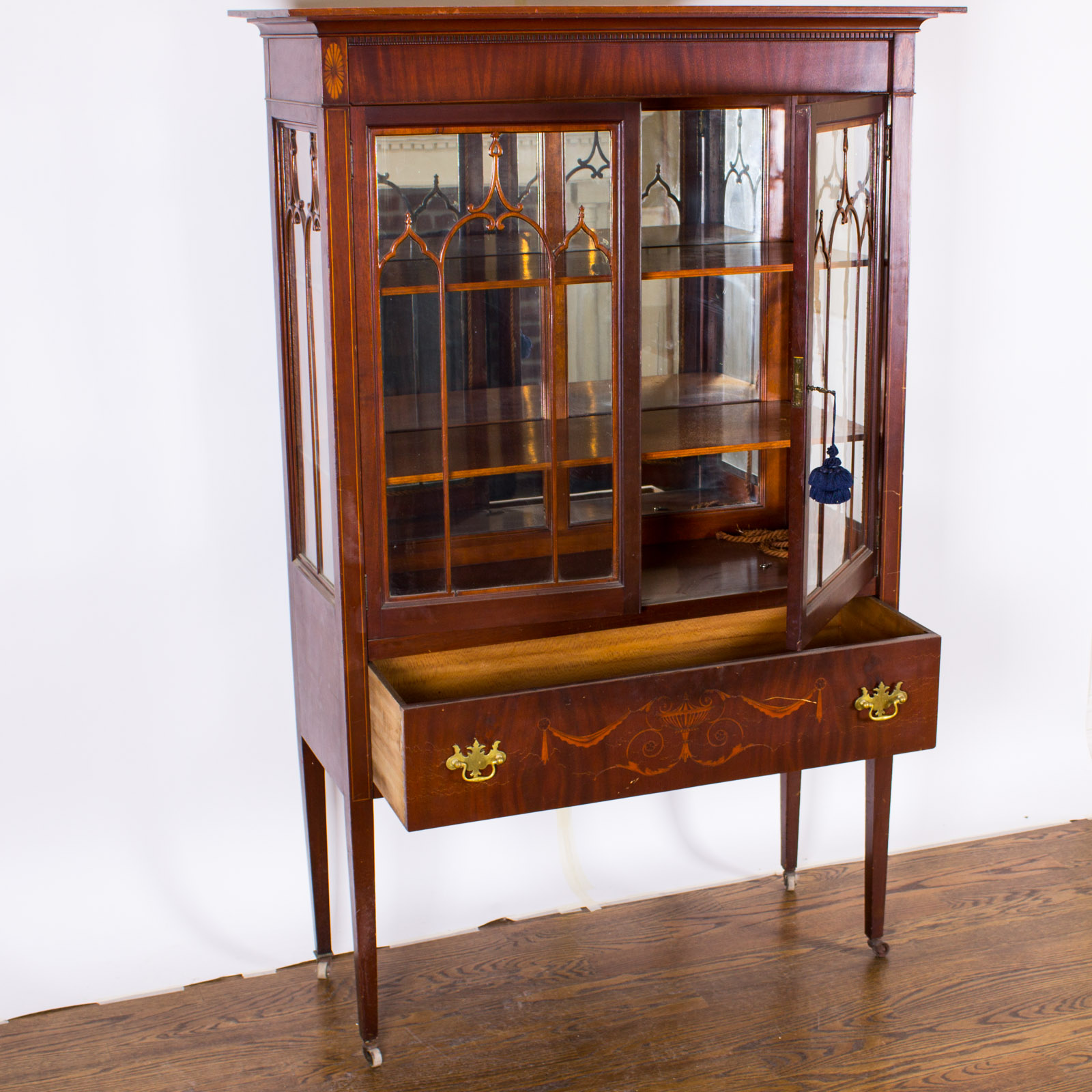 Antique Cherry China Cabinet