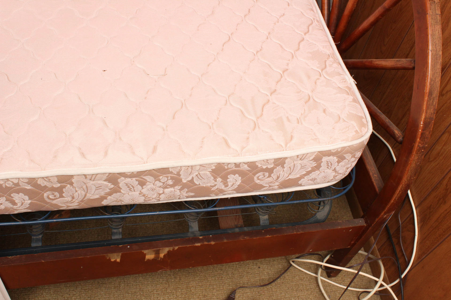 Vintage Twin Size Pine Bed Frame