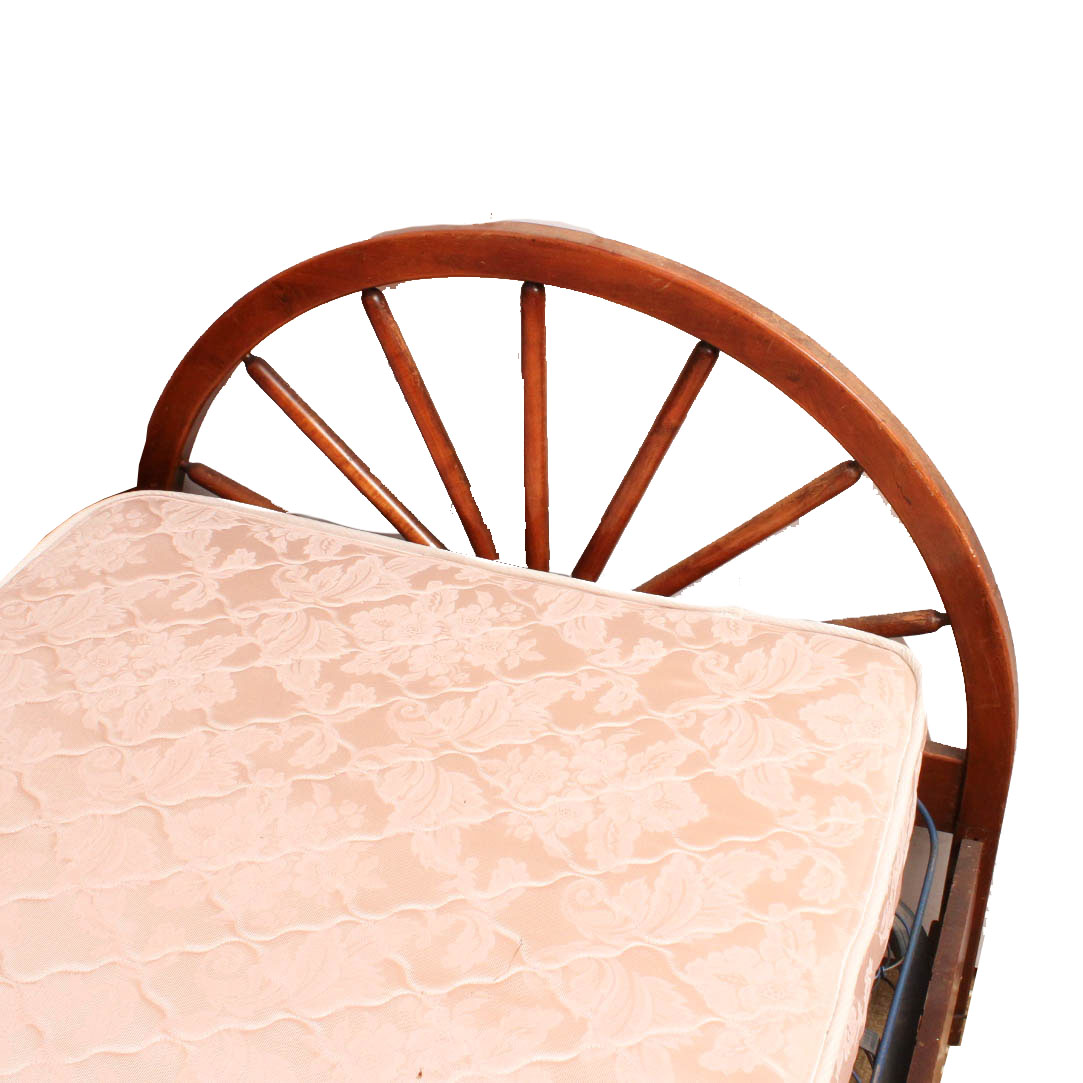 Vintage Twin Size Pine Bed Frame