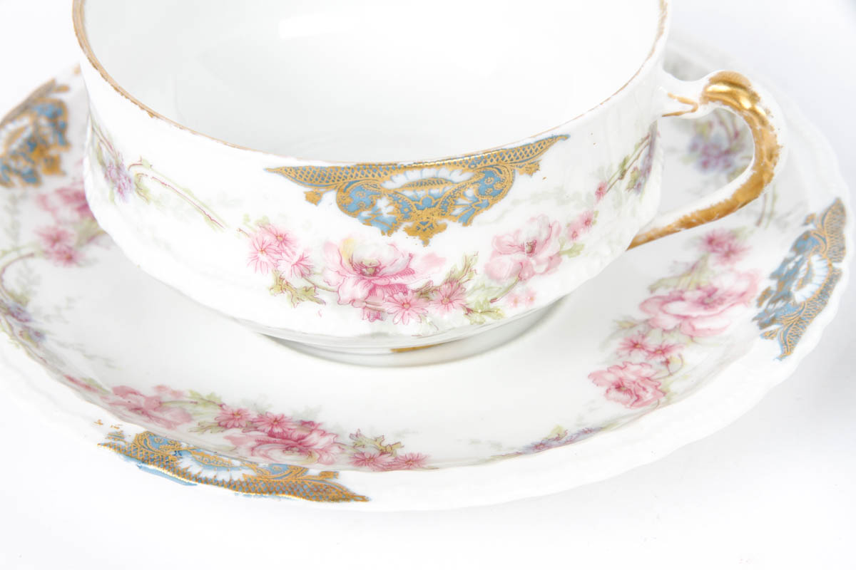Haviland Limoges Teacup and Saucer Set