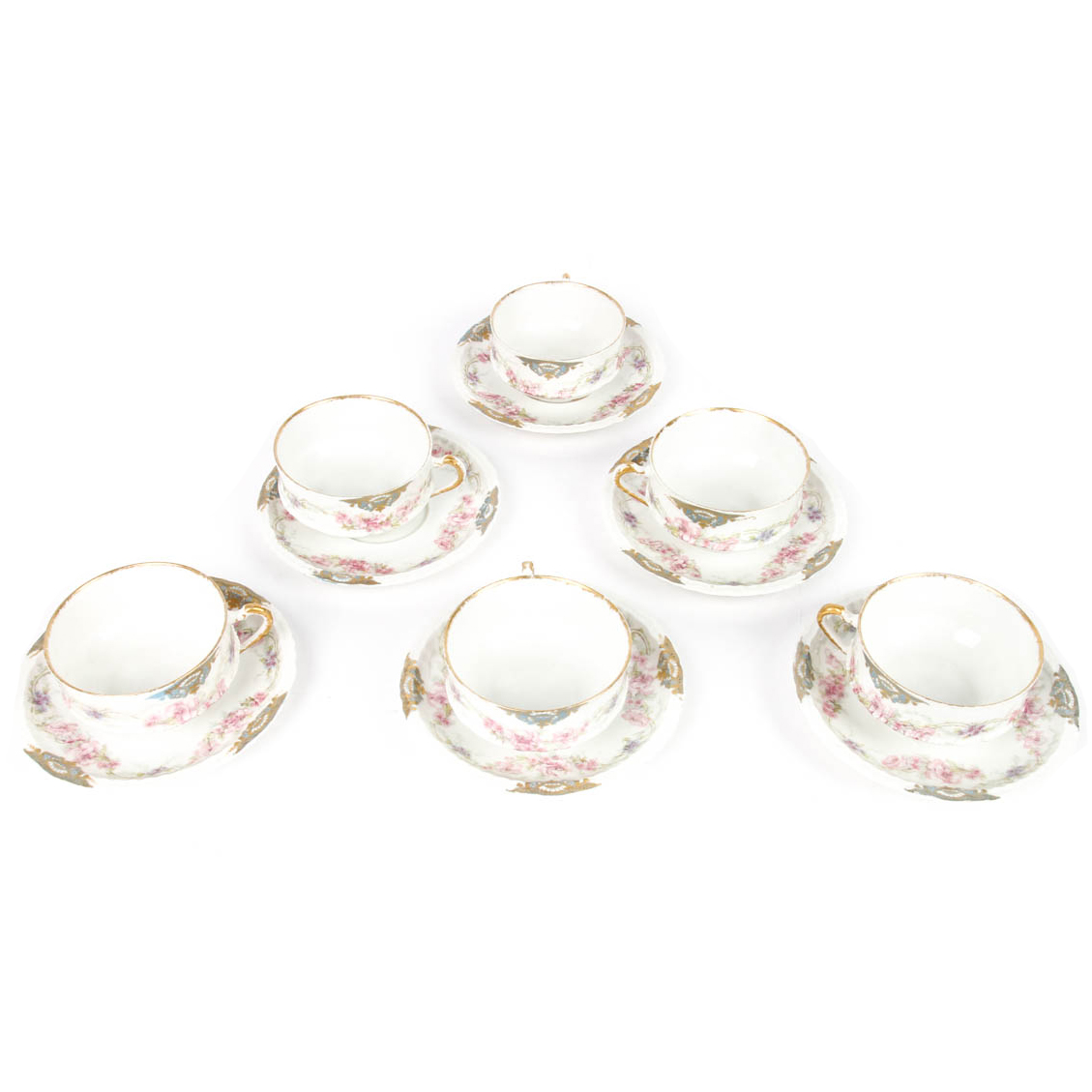 Haviland Limoges Teacup and Saucer Set