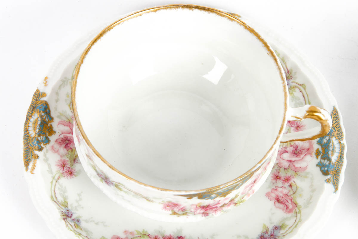 Haviland Limoges Teacup and Saucer Set