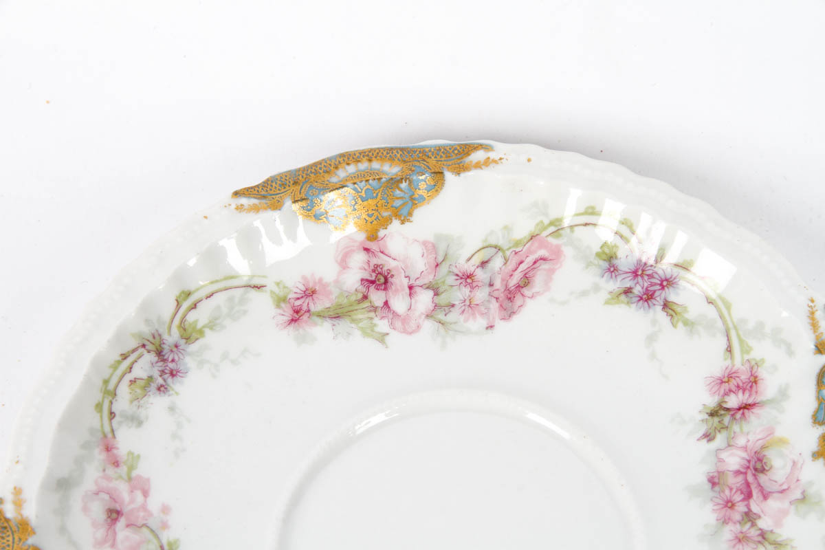 Haviland Limoges Teacup and Saucer Set