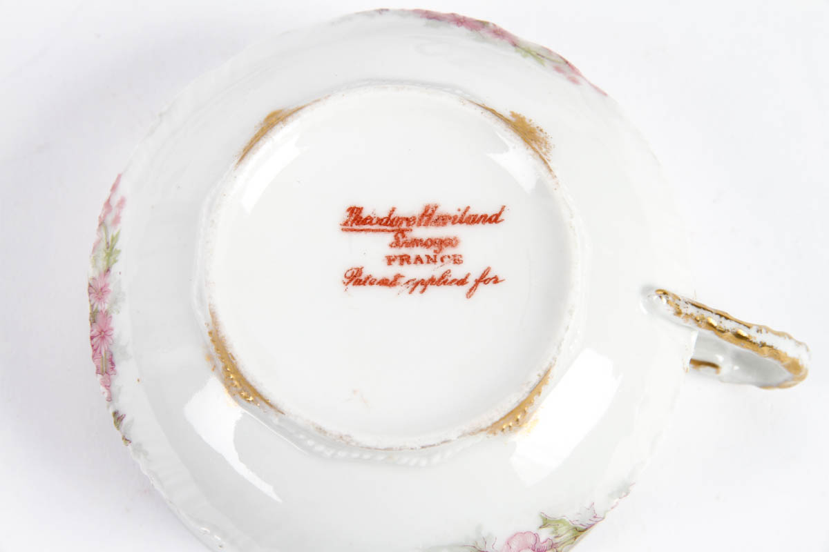 Haviland Limoges Teacup and Saucer Set