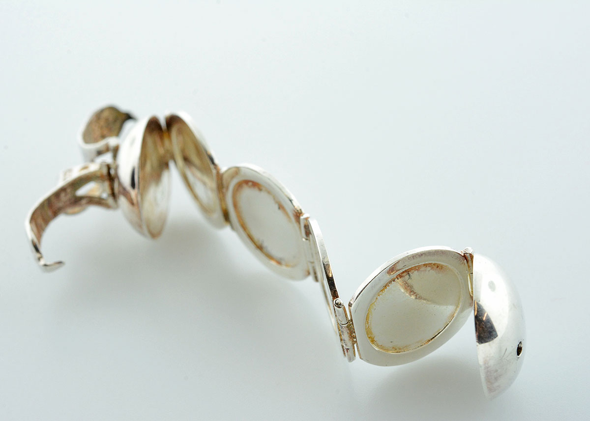 Sterling Silver Collapsible Orb Locket