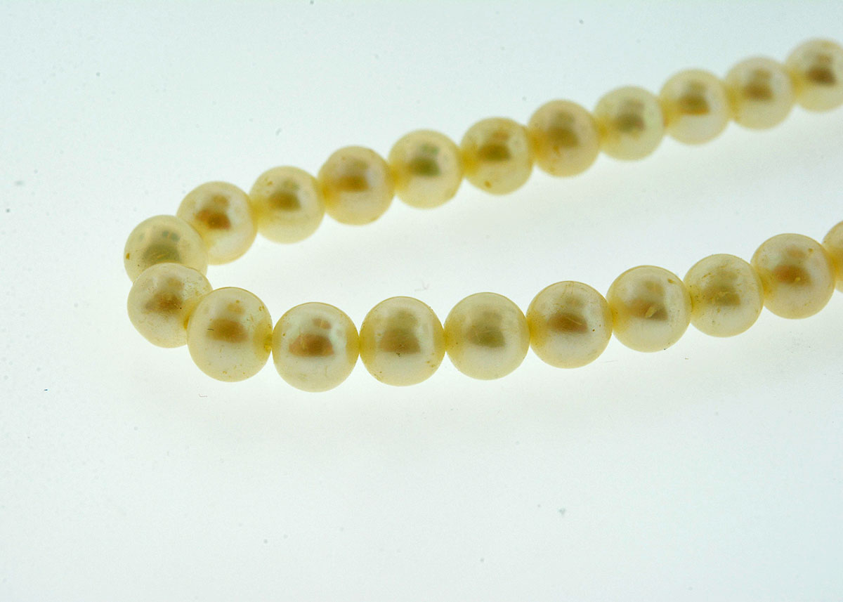 Pearl Bracelet with 14K Yellow Gold Clasp