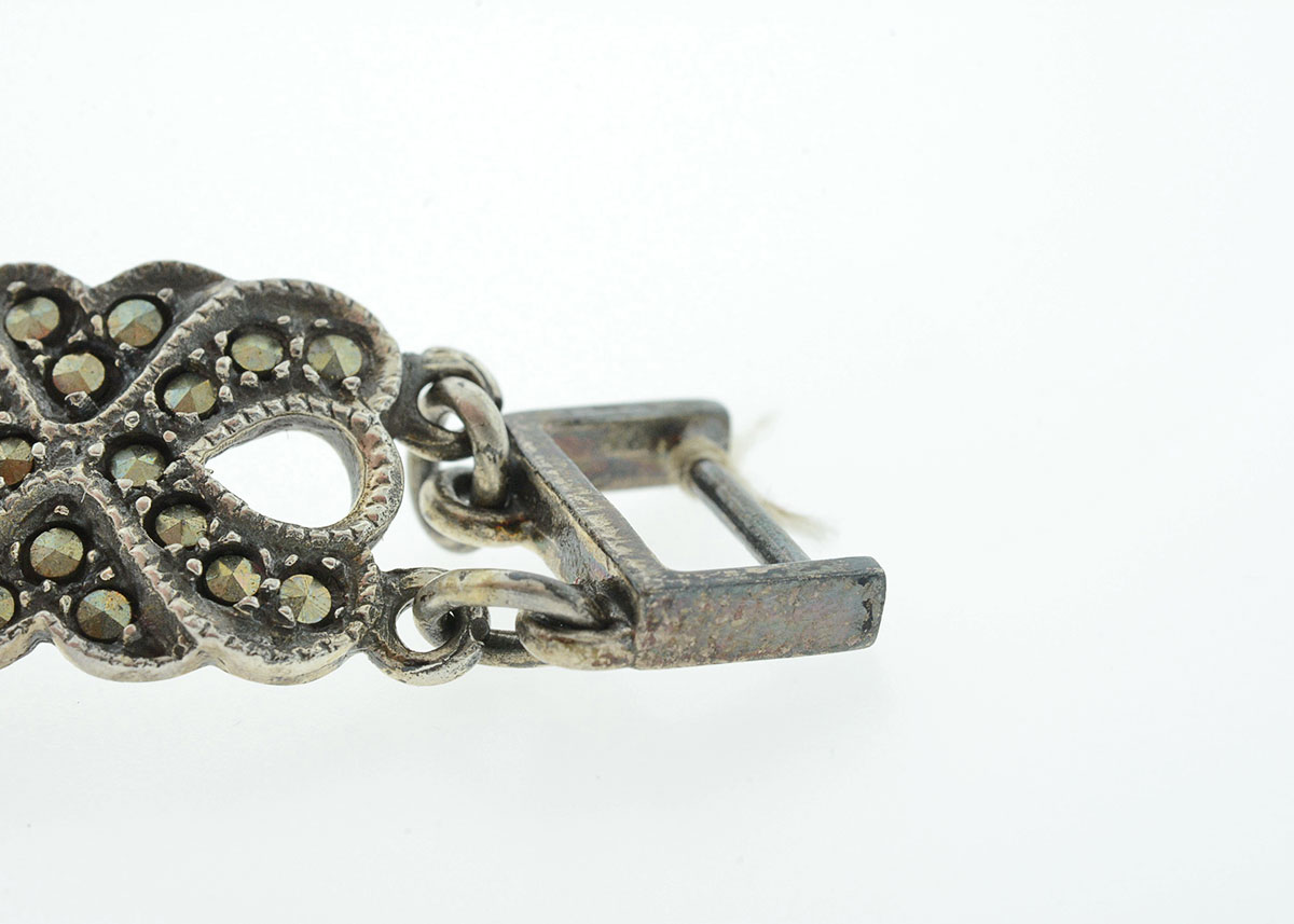 Sterling Silver and Marcasite Demi Parure