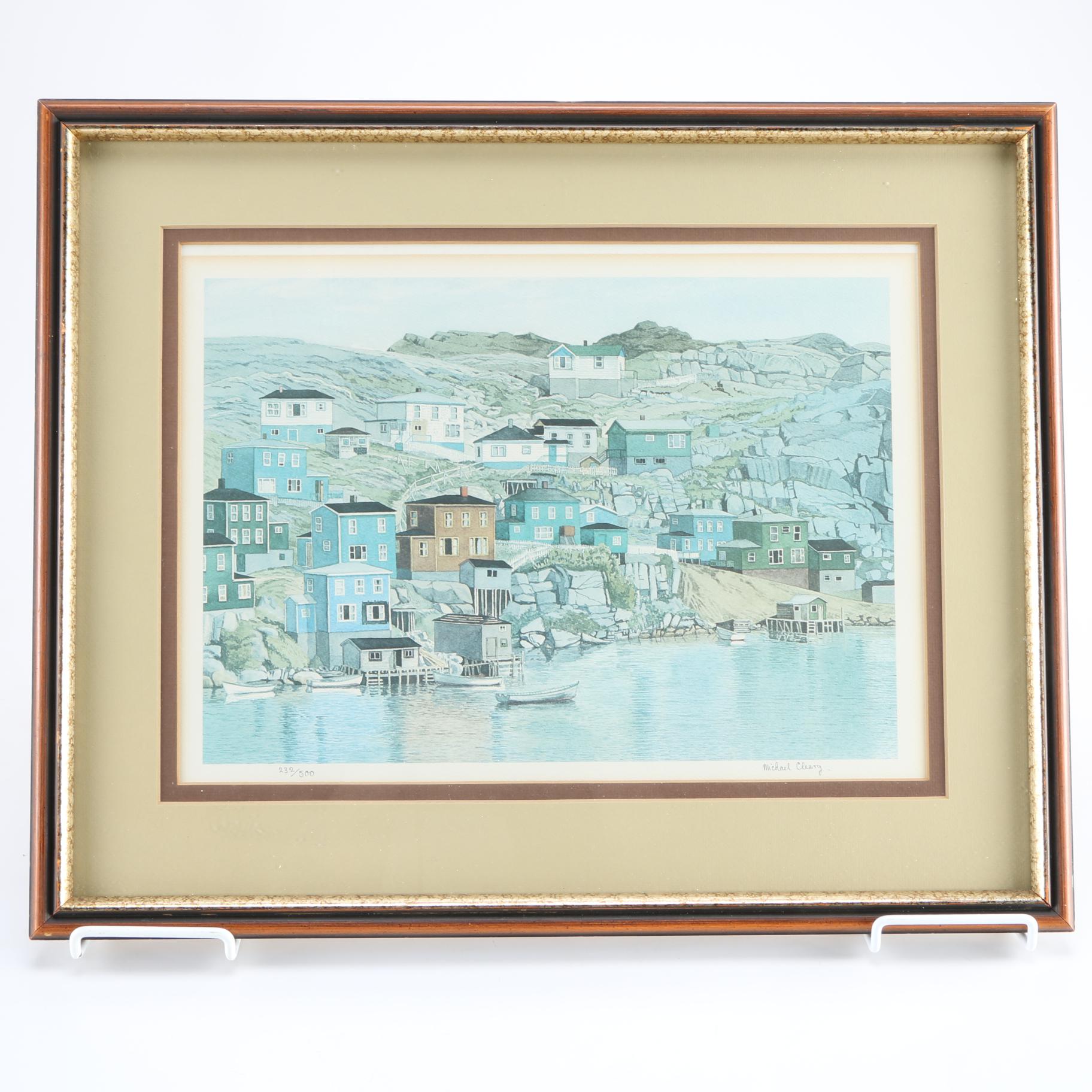 Signed Limited Edition Offset Lithograph After Michael Cleary