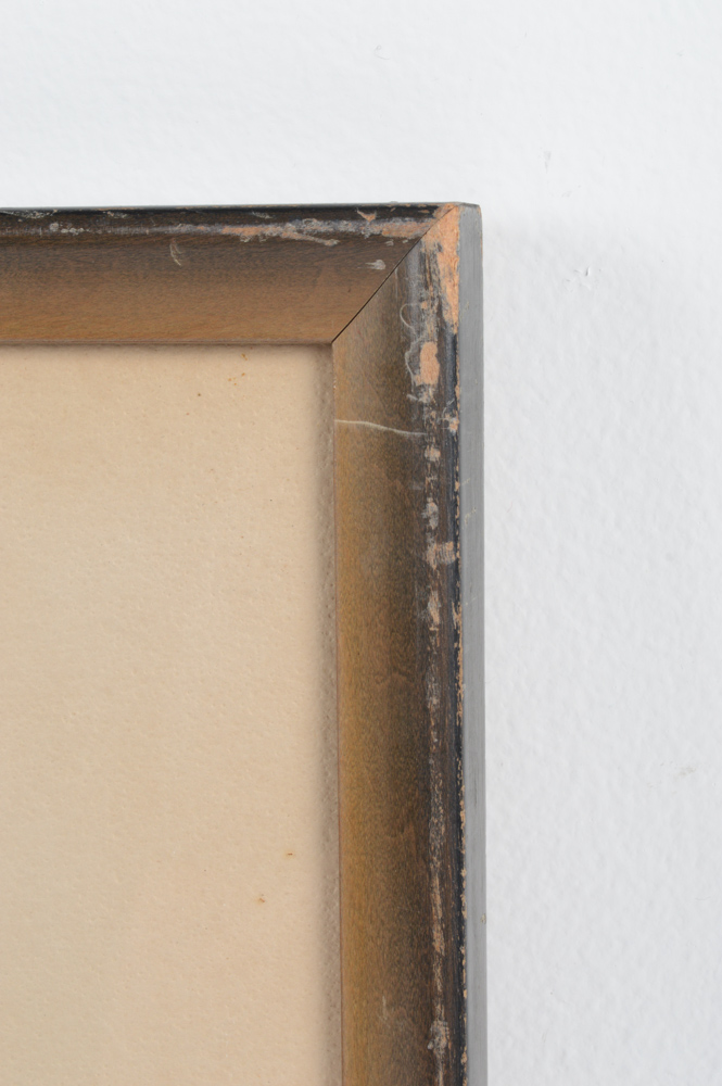 Signed Chas H. Partington Graphite Drawing Titled "Miami Marshes - Evening"