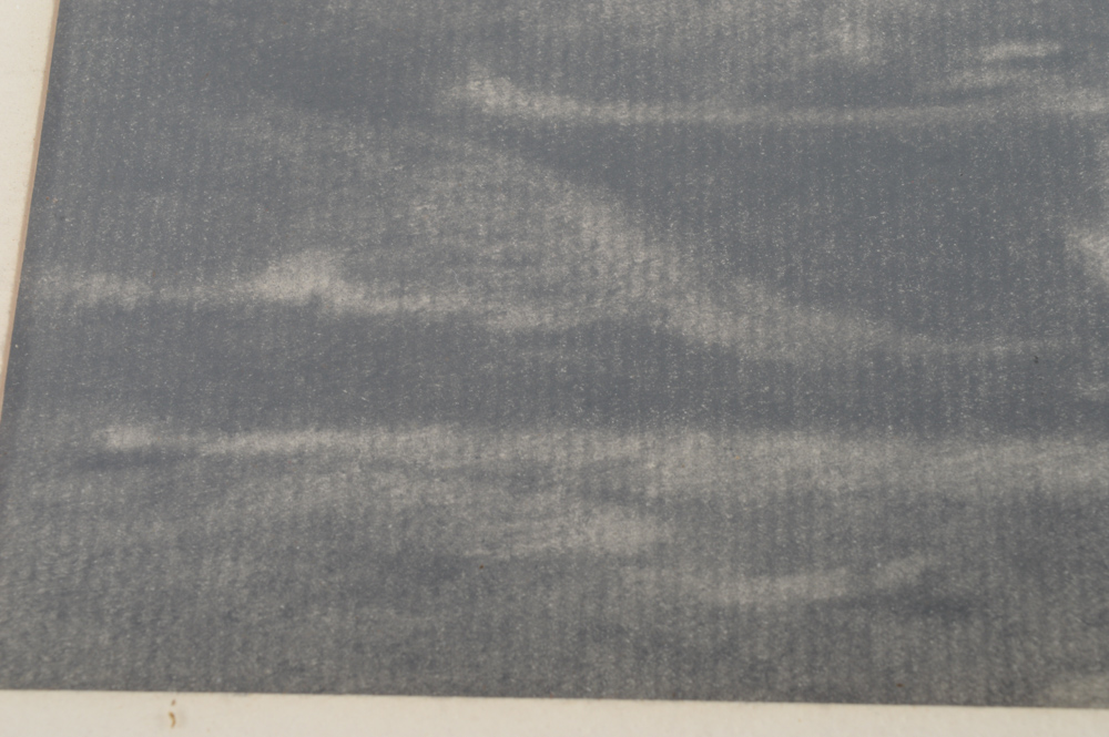 Signed Chas H. Partington Graphite Drawing Titled "Miami Marshes - Evening"