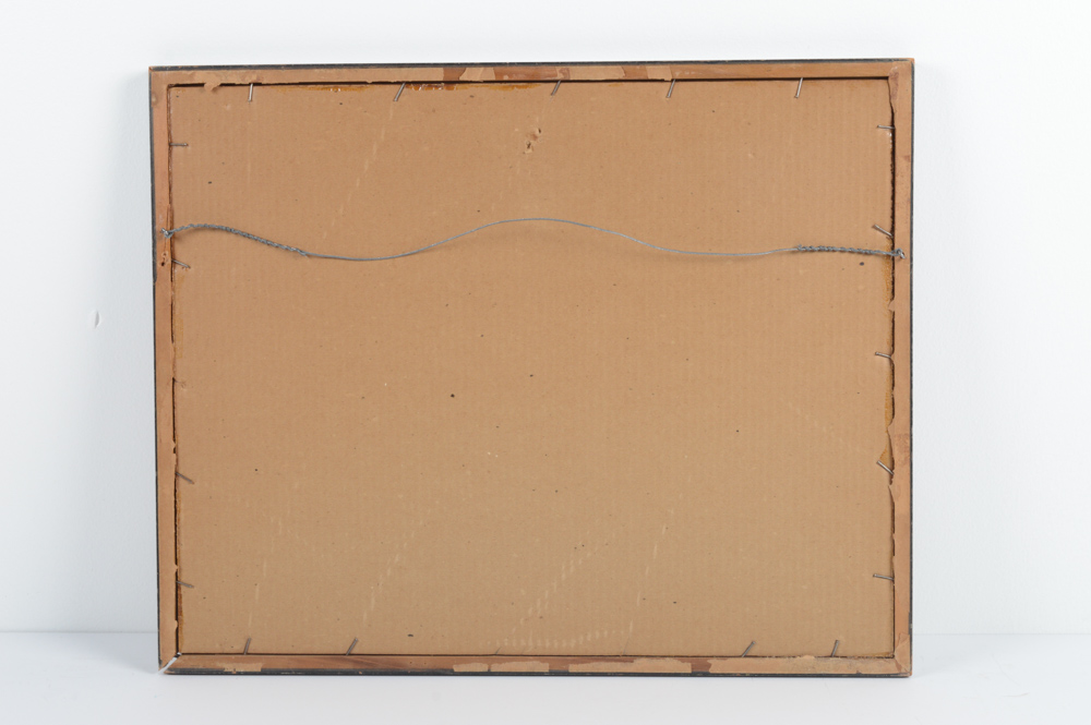 Signed Chas H. Partington Graphite Drawing Titled "Miami Marshes - Evening"