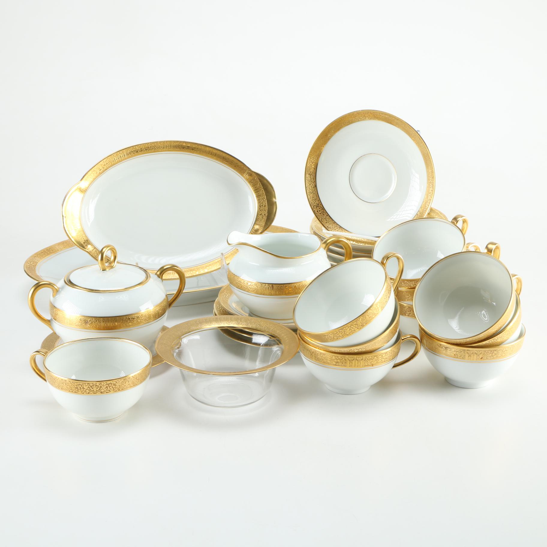 Circa 1905 Théodore Haviland and Thomas Porcelain Set