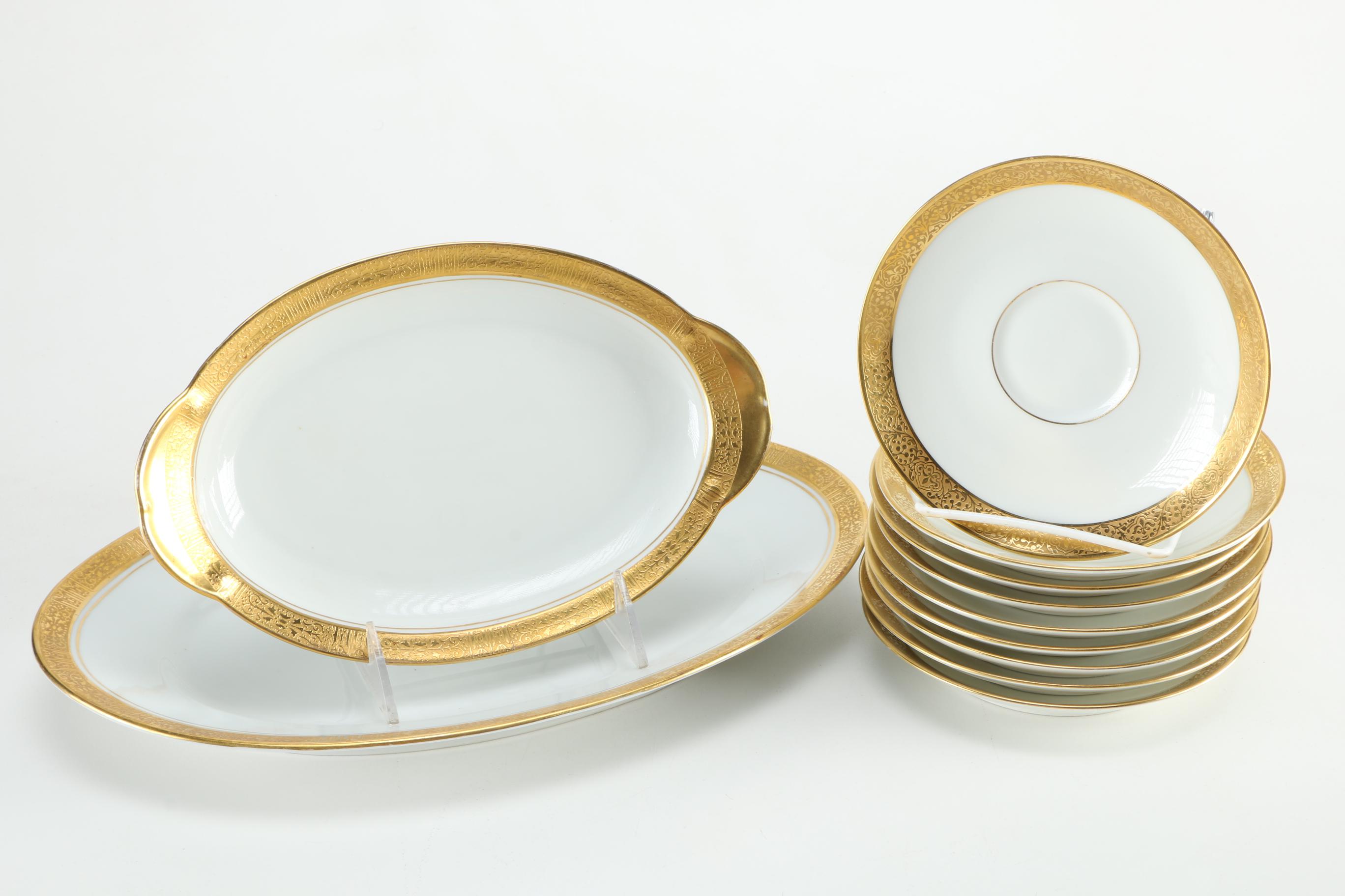 Circa 1905 Théodore Haviland and Thomas Porcelain Set