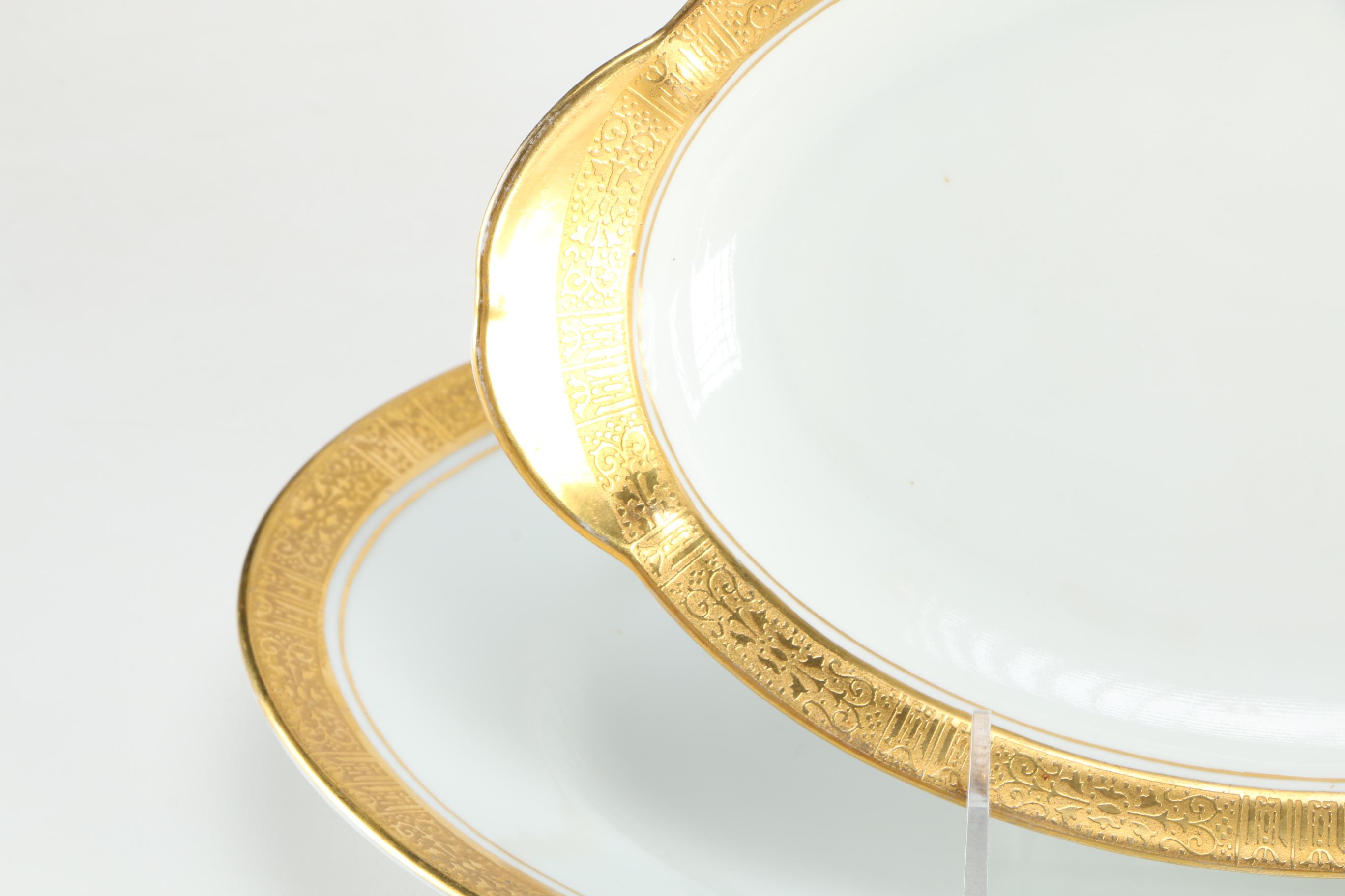 Circa 1905 Théodore Haviland and Thomas Porcelain Set