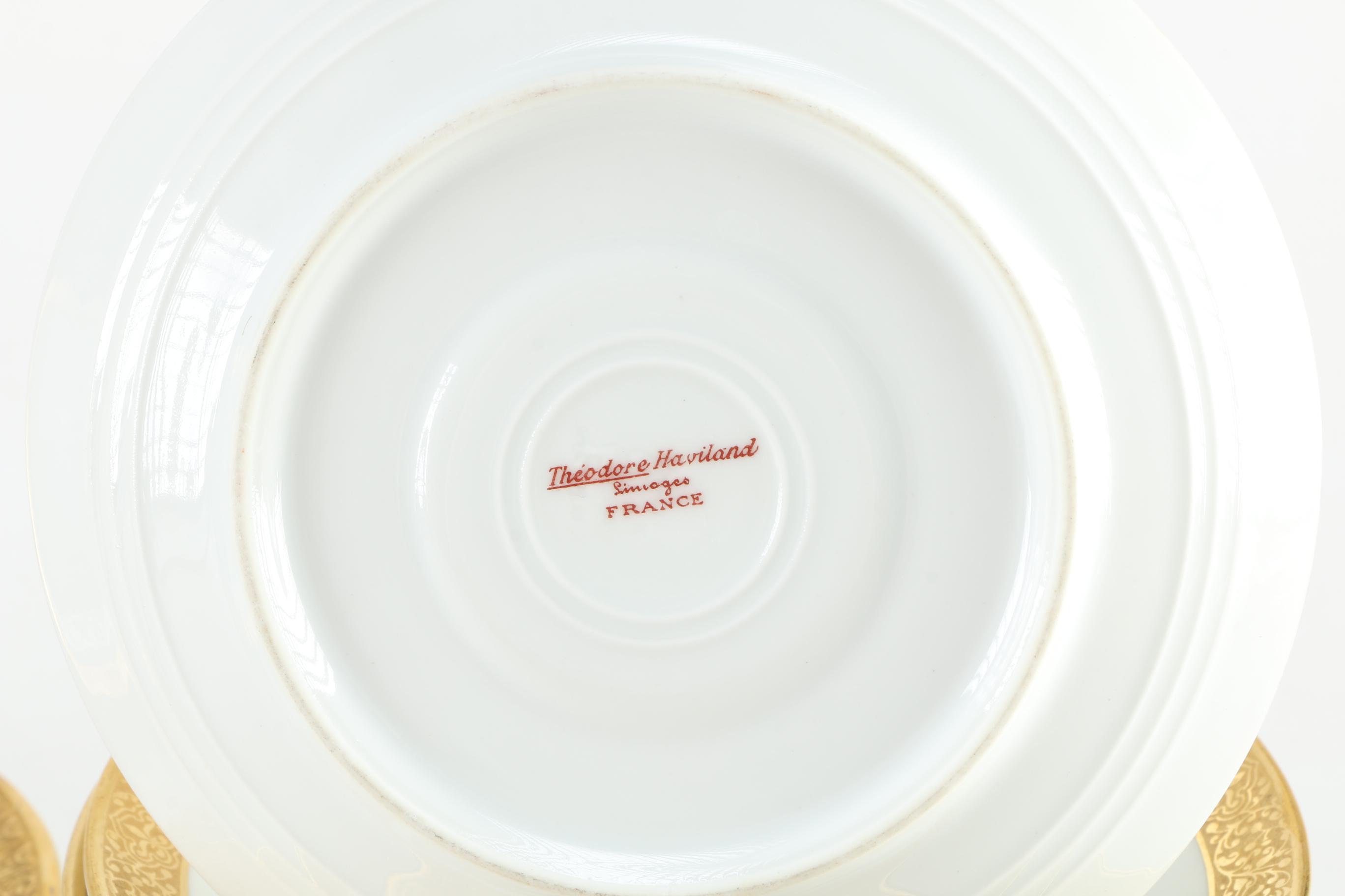 Circa 1905 Théodore Haviland and Thomas Porcelain Set