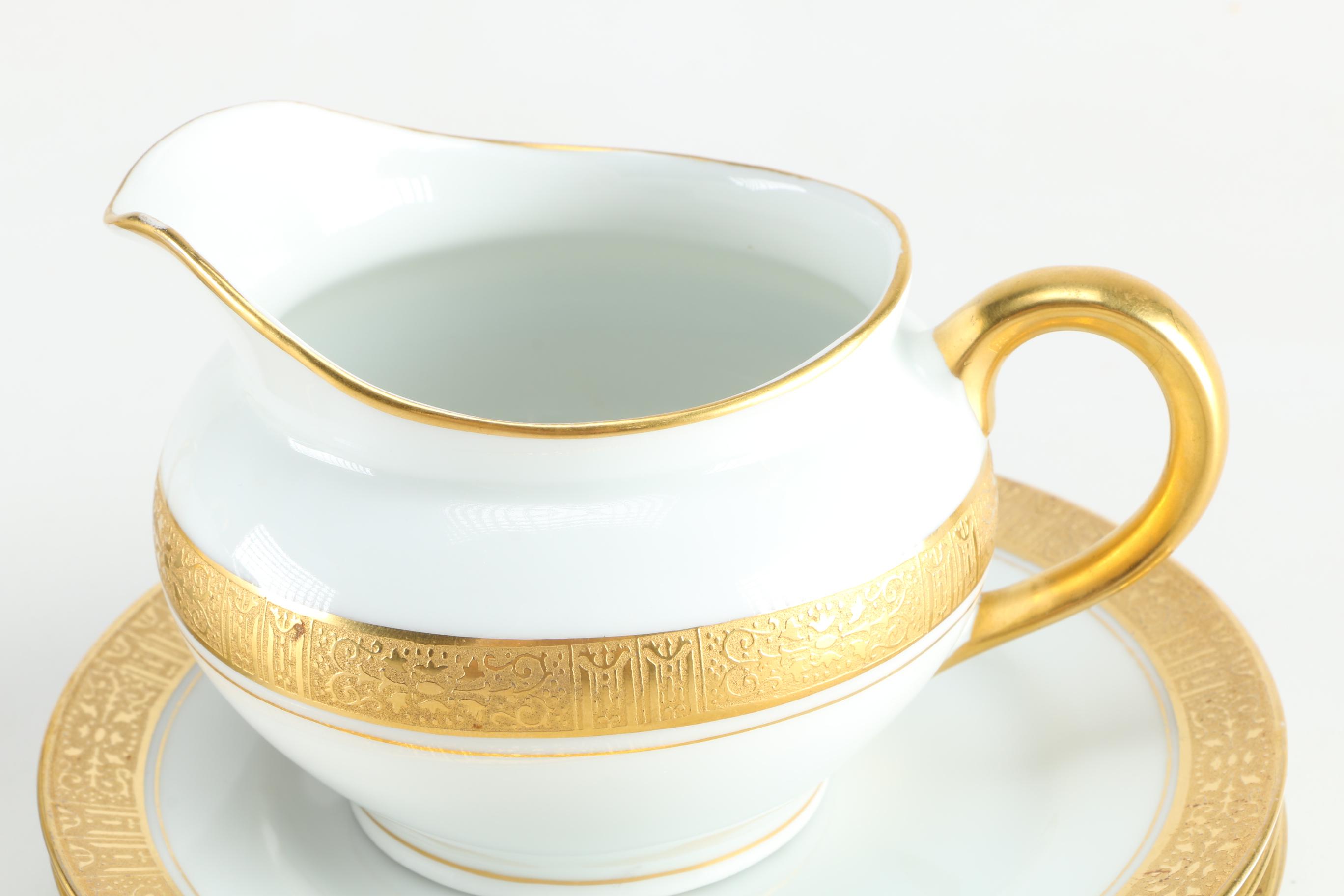 Circa 1905 Théodore Haviland and Thomas Porcelain Set