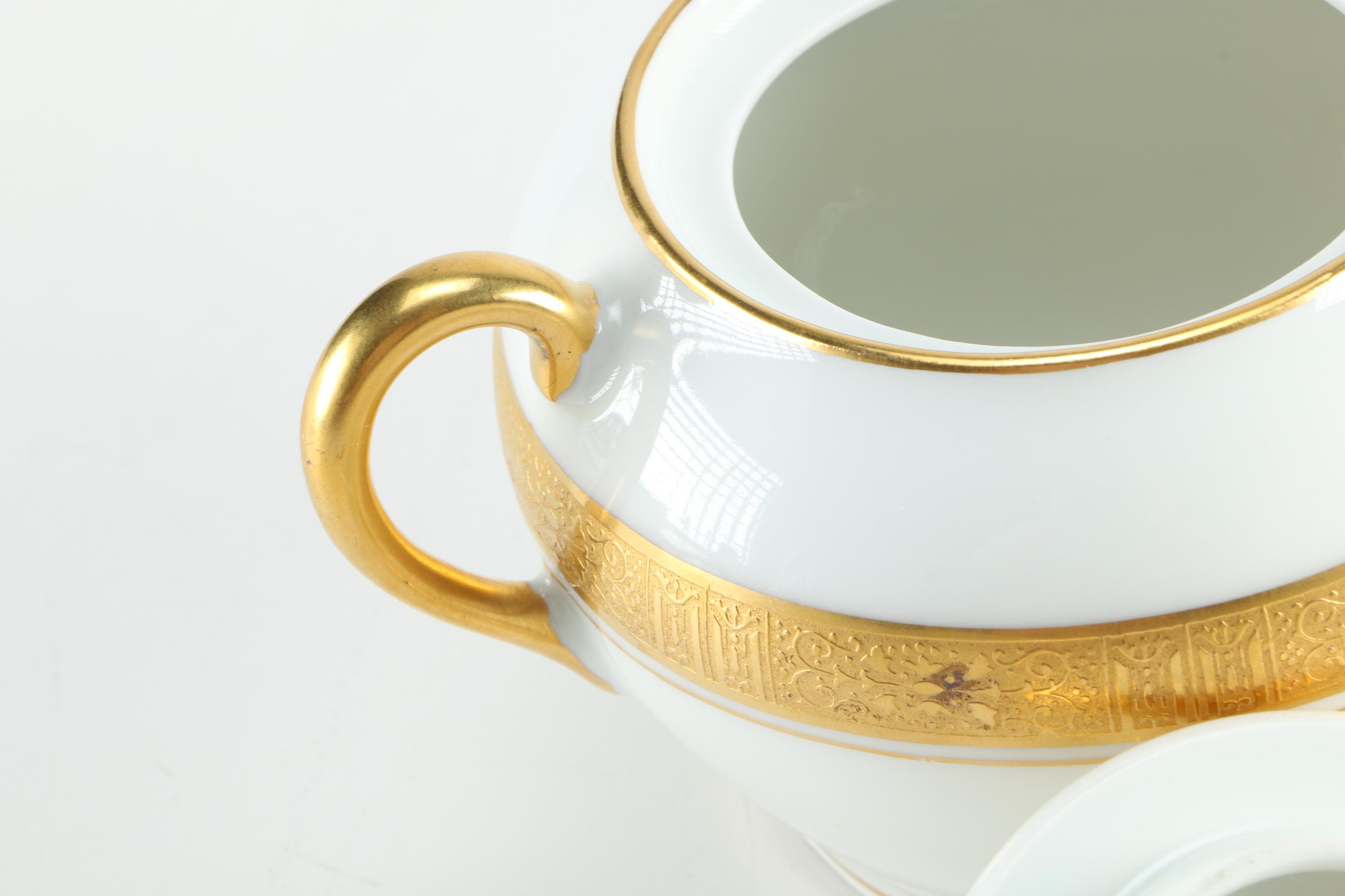 Circa 1905 Théodore Haviland and Thomas Porcelain Set