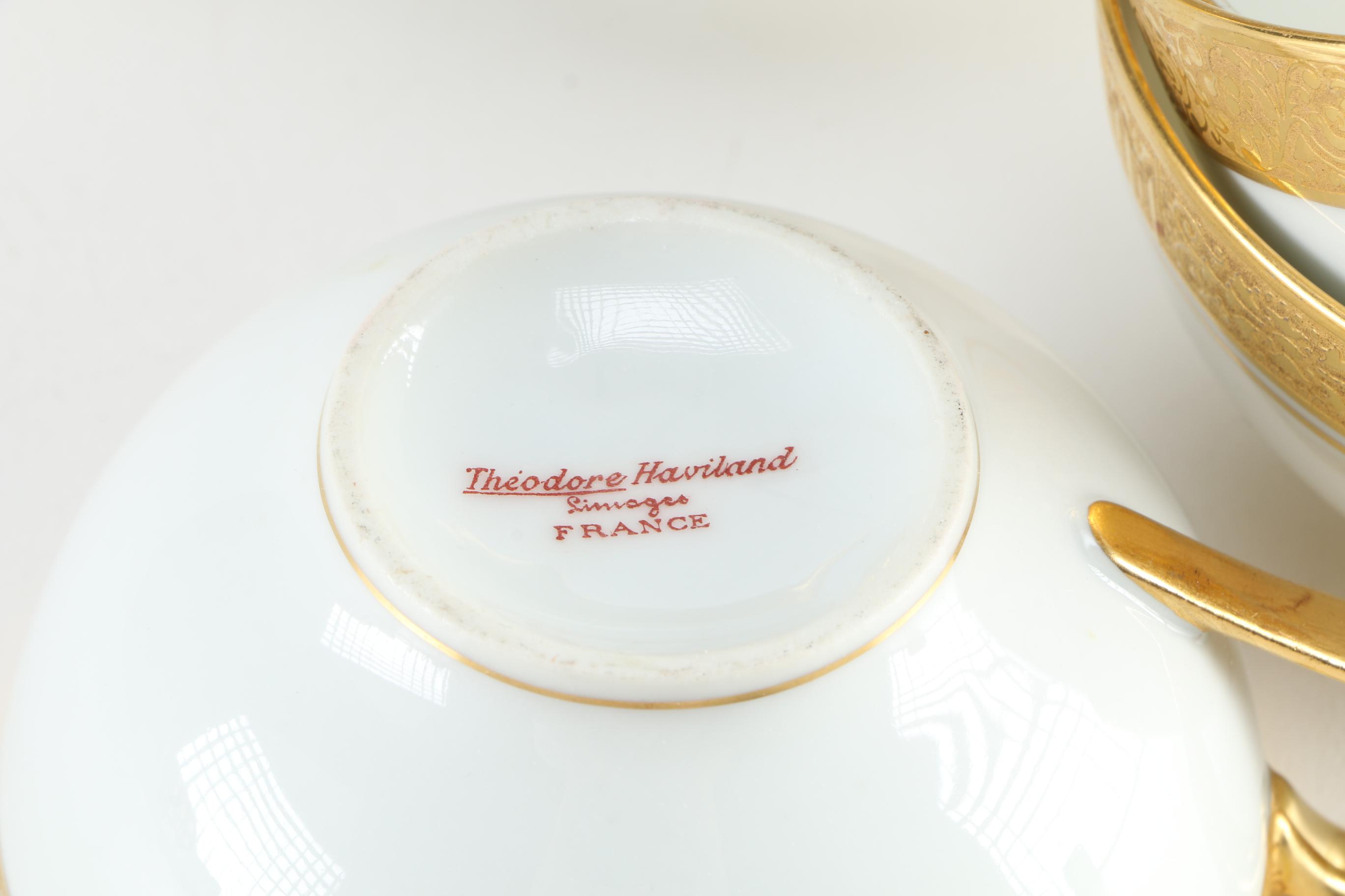 Circa 1905 Théodore Haviland and Thomas Porcelain Set