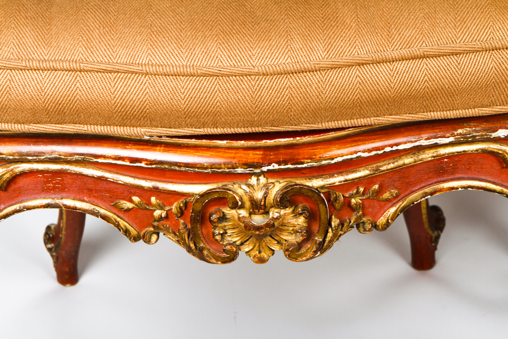 Pair of Antique Louis XV Style Cane Back Side Chairs