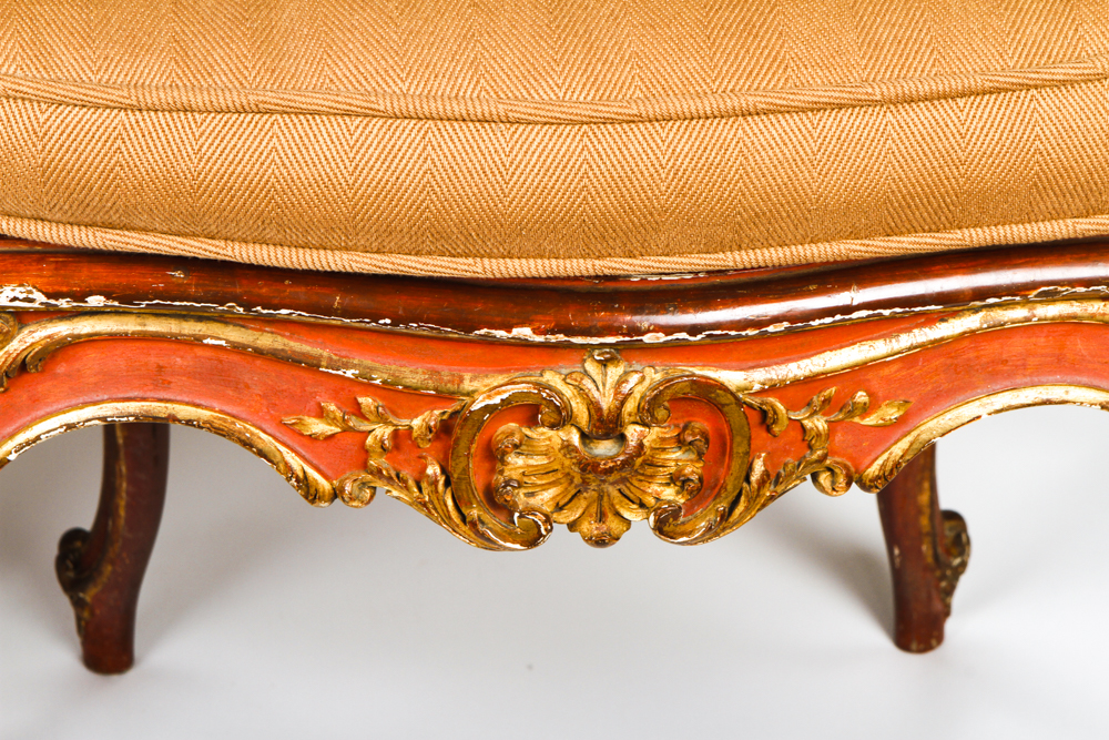 Pair of Antique Louis XV Style Cane Back Side Chairs