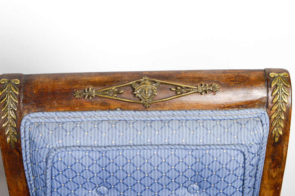 Pair of Regency Style Upholstered Dining Room Chairs