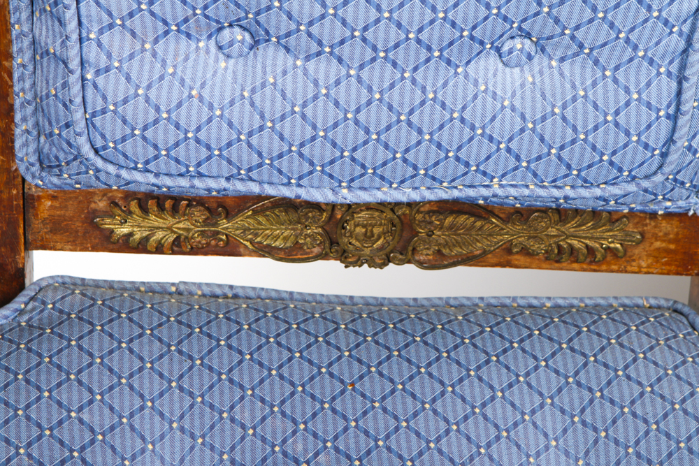 Pair of Regency Style Upholstered Dining Room Chairs