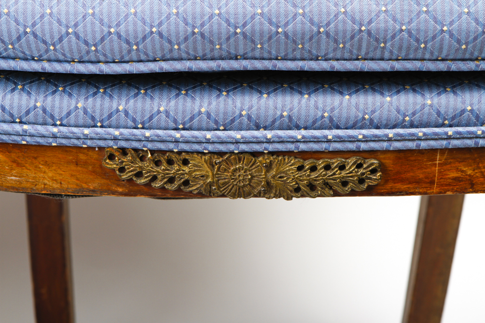 Pair of Regency Style Upholstered Dining Room Chairs