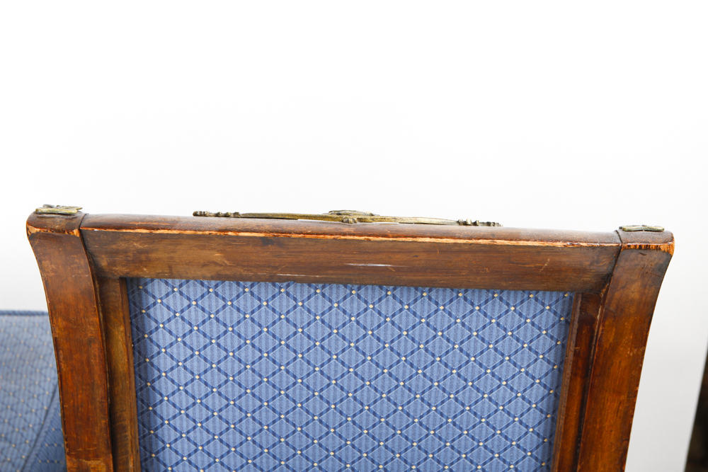 Pair of Regency Style Upholstered Dining Room Chairs