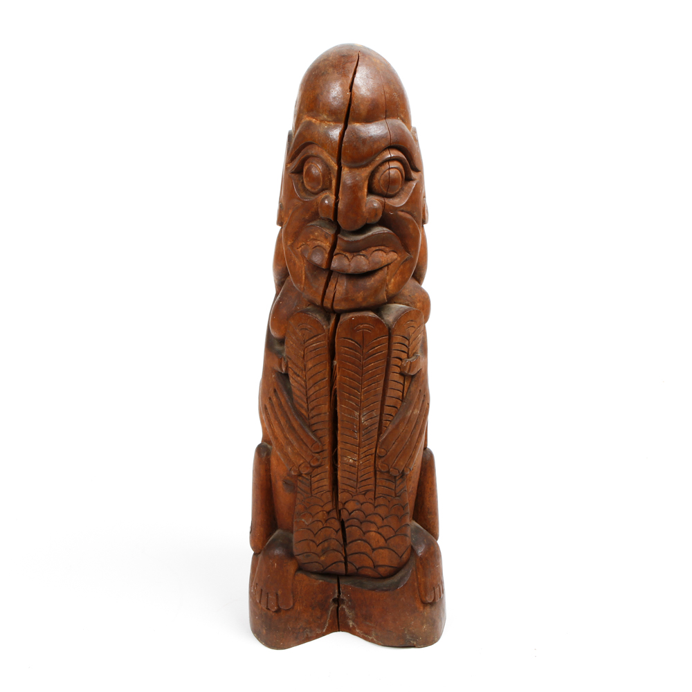 Carved Balinese Wood Totem