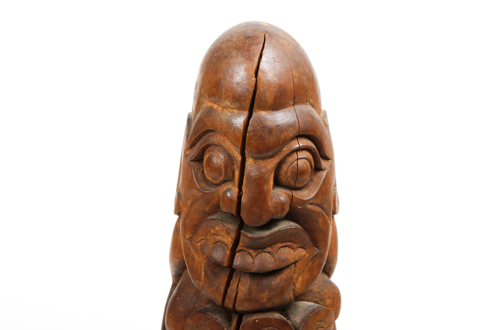 Carved Balinese Wood Totem