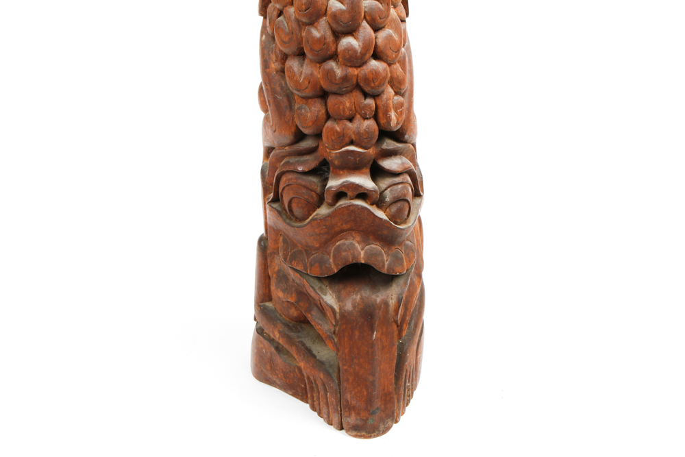 Carved Balinese Wood Totem