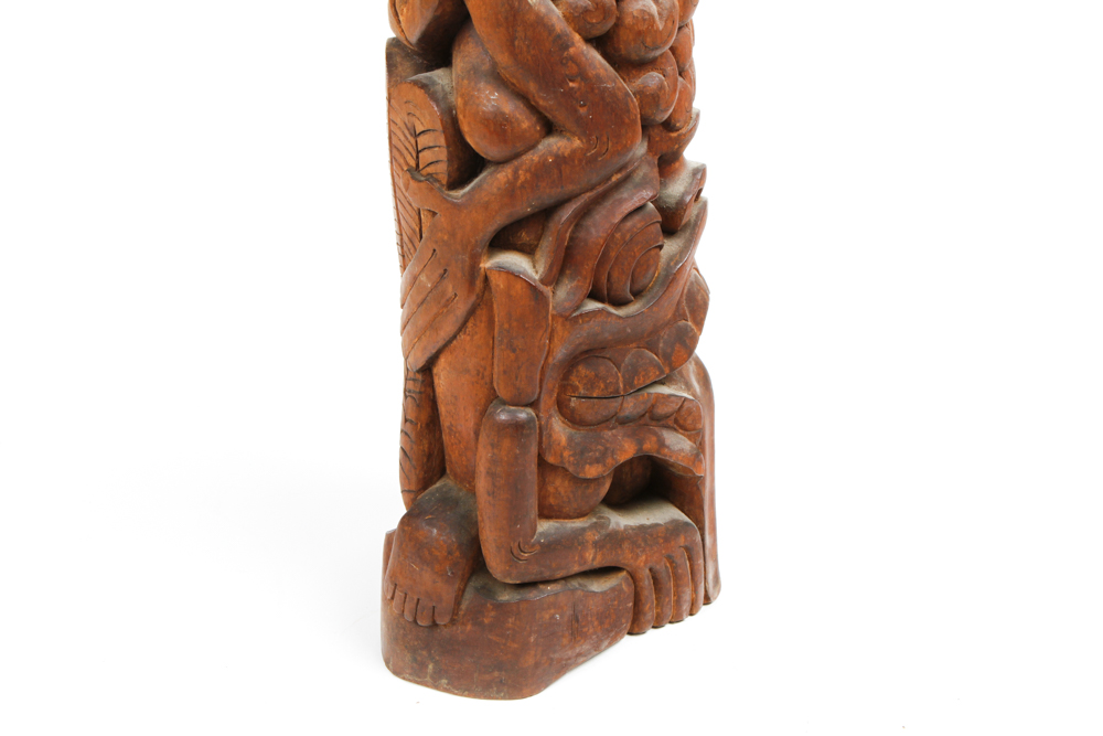 Carved Balinese Wood Totem
