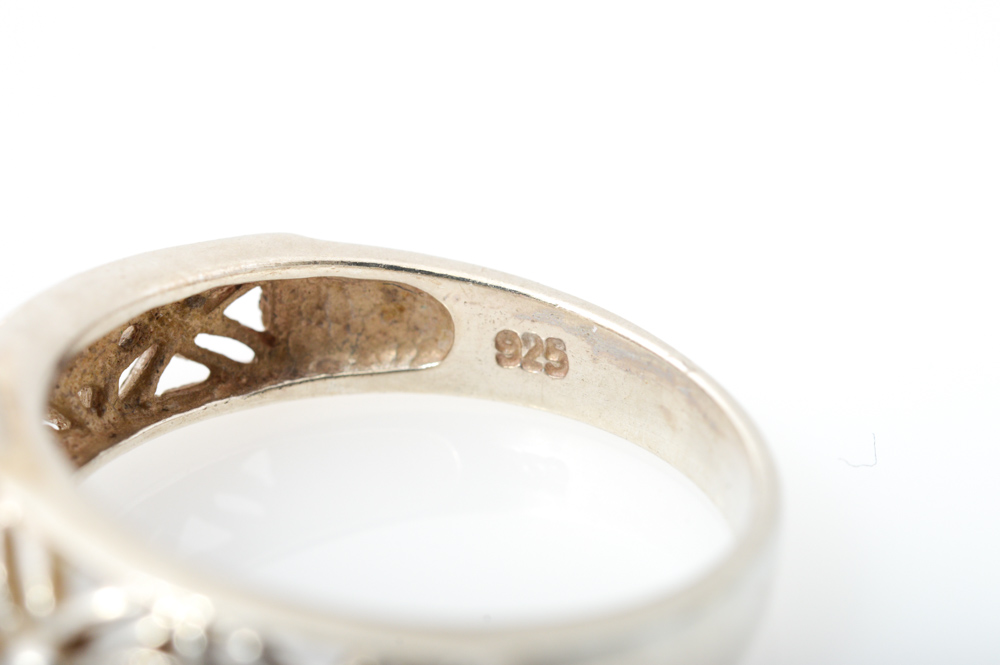 Sterling Silver Citrine Amethyst and Blue Topaz Rings