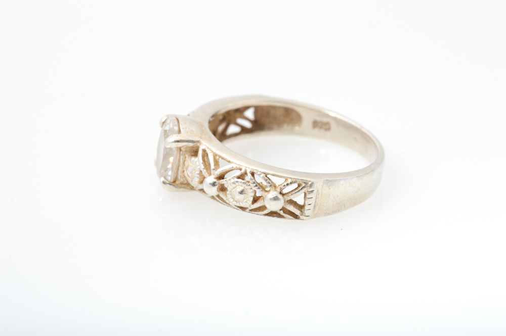 Sterling Silver Citrine Amethyst and Blue Topaz Rings