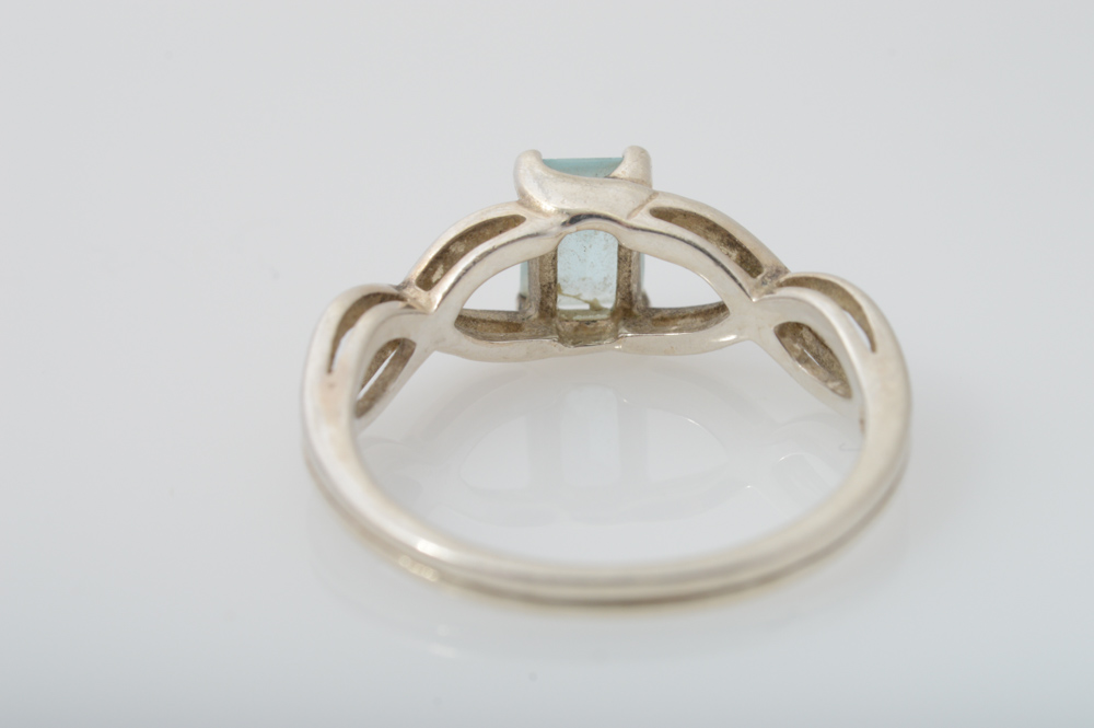 Sterling Silver Citrine Amethyst and Blue Topaz Rings