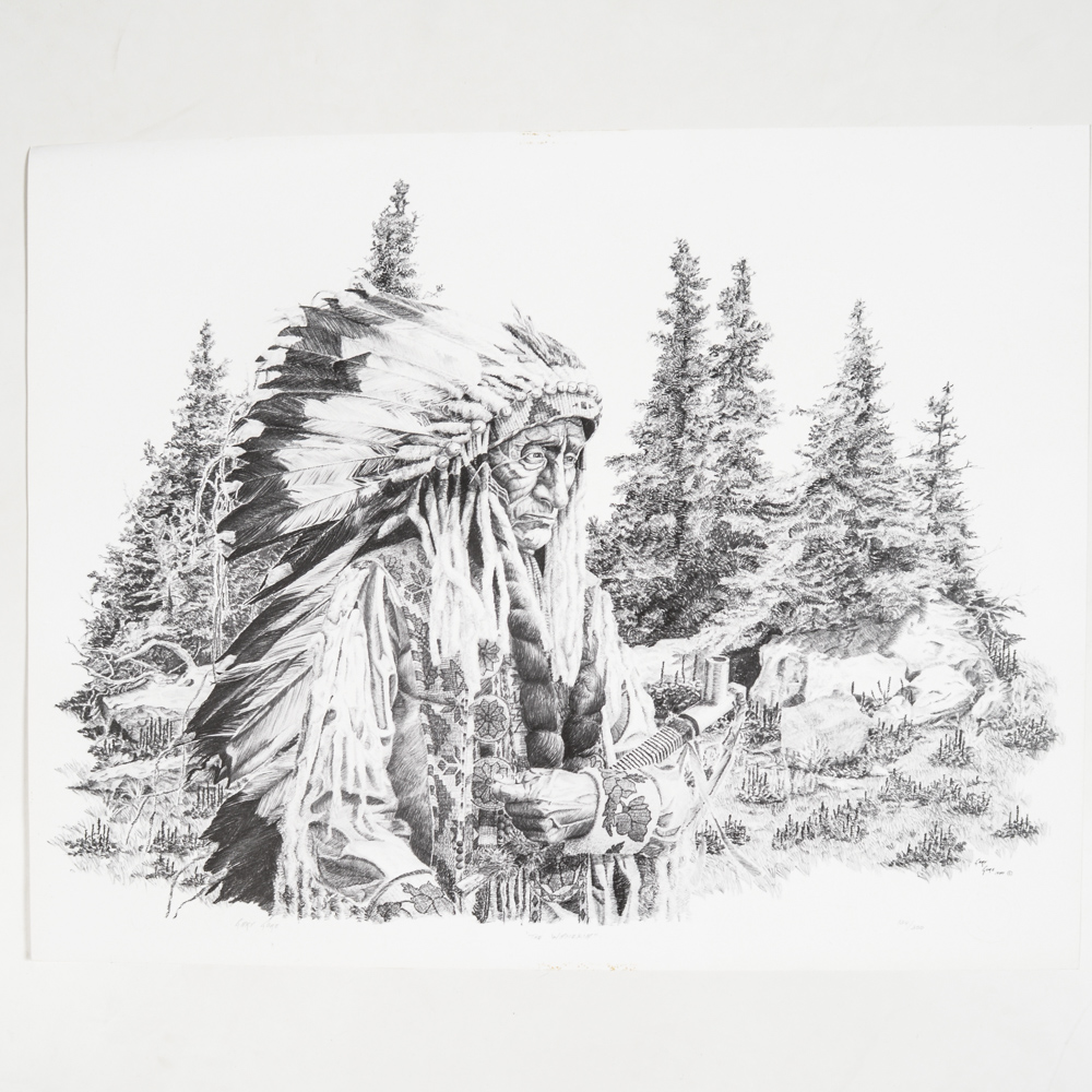 Signed Gary Gore Lithograph "The Wanekia"