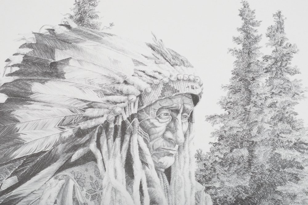 Signed Gary Gore Lithograph "The Wanekia"